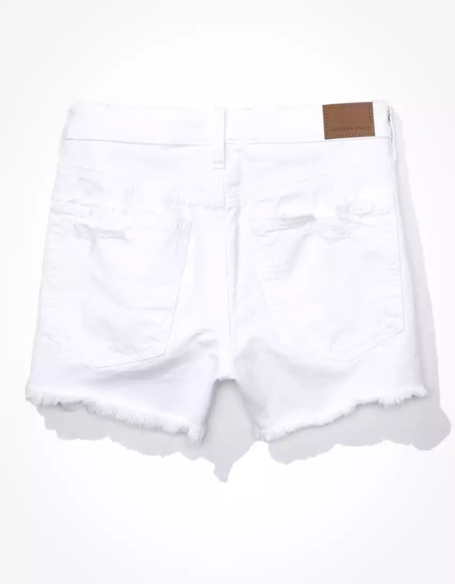 Shorts American Eagle AE Denim '90s Boyfriend Blanche Femme | HXI-22475631